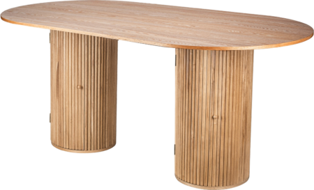 Ovalt spisebord Nordlys Furniture Tabpireus FSC-certificeret brun fyrretræ 180Ã90 cm